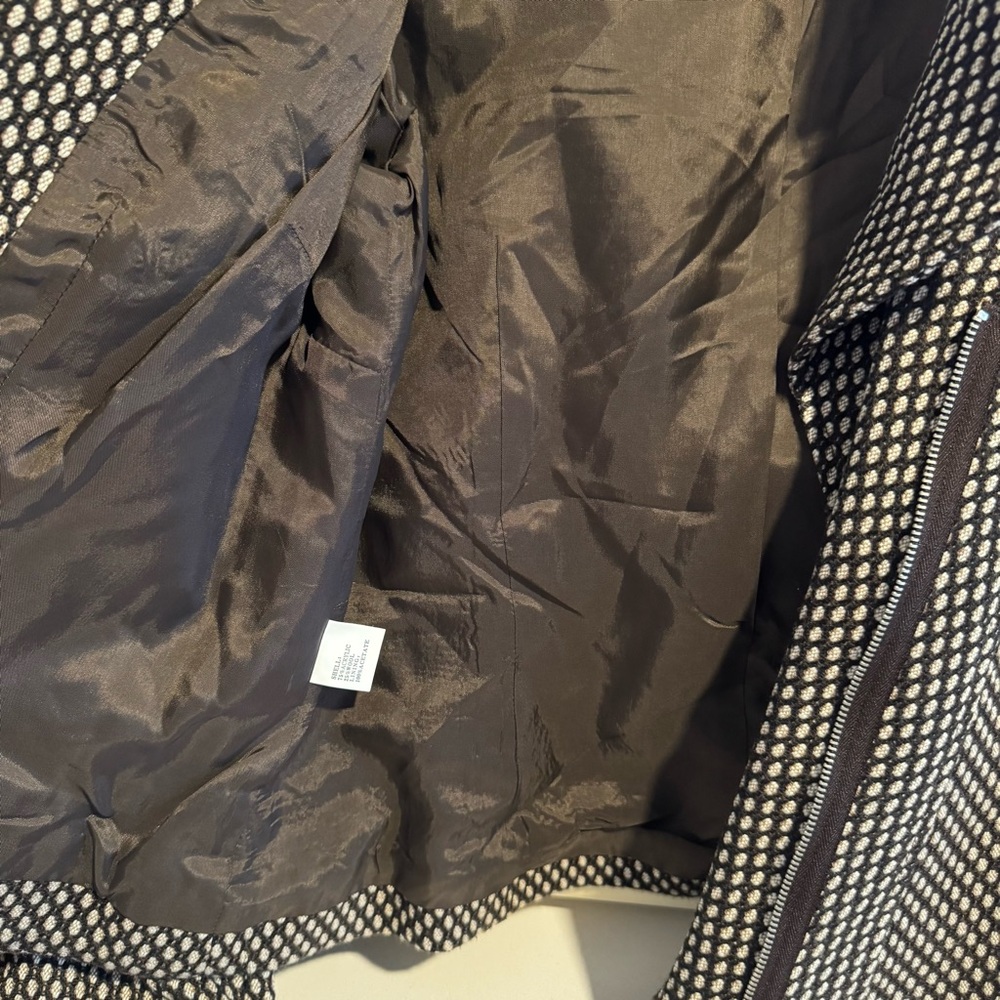 Insight brown tweed moto jacket blazer. Size: 6 - Picture 6 of 10